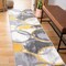 World Rug Gallery Contemporary Circles Yellow/Gray/Ivory Runner Rug 2'x7' 2064YELLOW2X7 - alternate 2